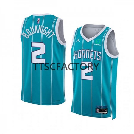 Maglia NBA Charlotte Hornets James Bouknight 2 Jordan 2022-23 Icon Edition Teal Swingman - Uomo